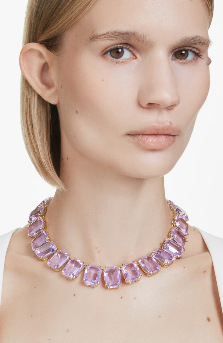 Swarovski Millenia Crystal Collar Necklace, Alternate, color, Purple