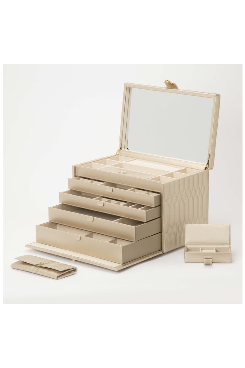 Caroline Jewelry Box, Alternate, color, CHAMPAGNE - X-LARGE