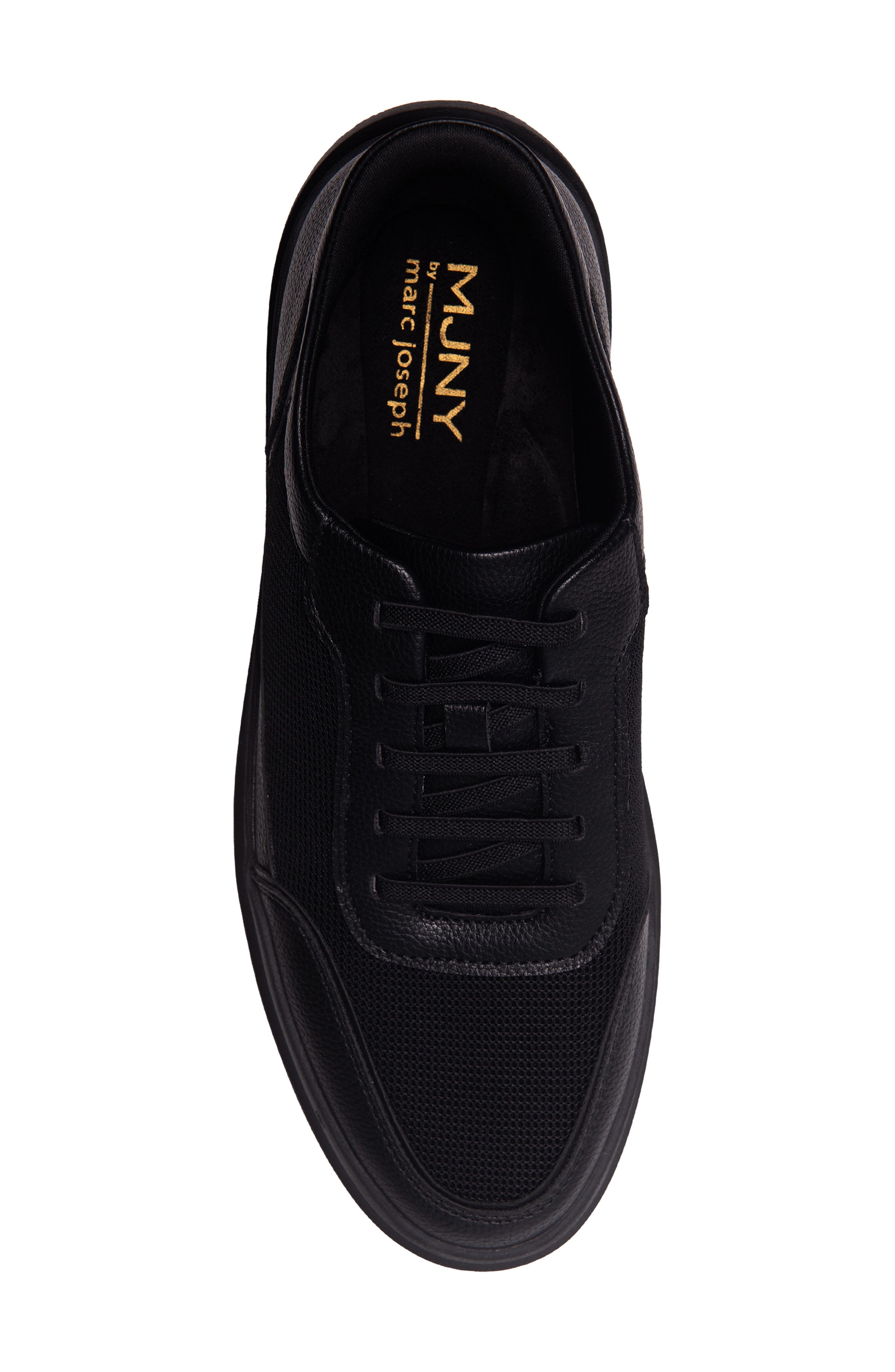 Hudson St. Sneaker, Alternate, color, BLACK BLACK SOLE