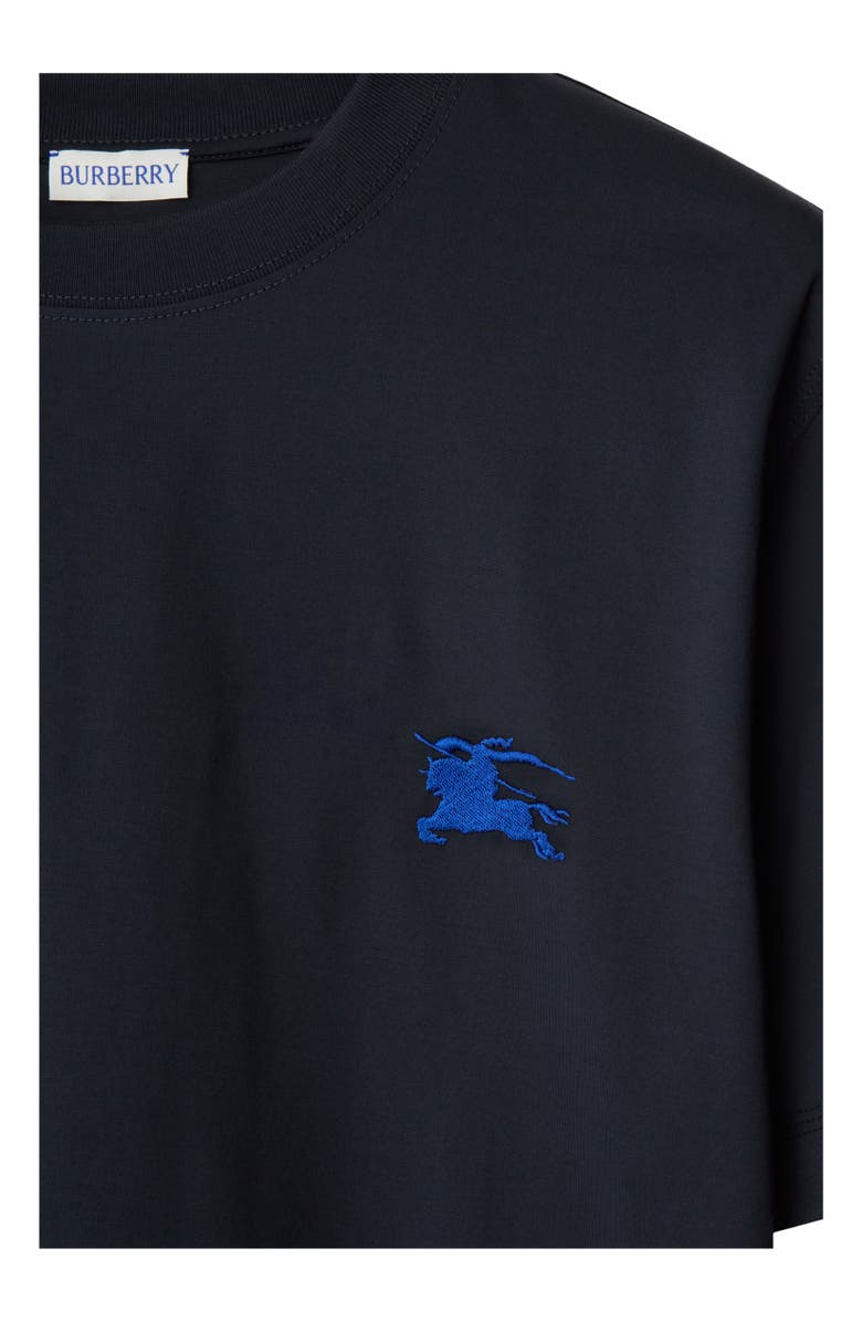 Burberry Cotton T-shirt, Alternate, color, Navy
