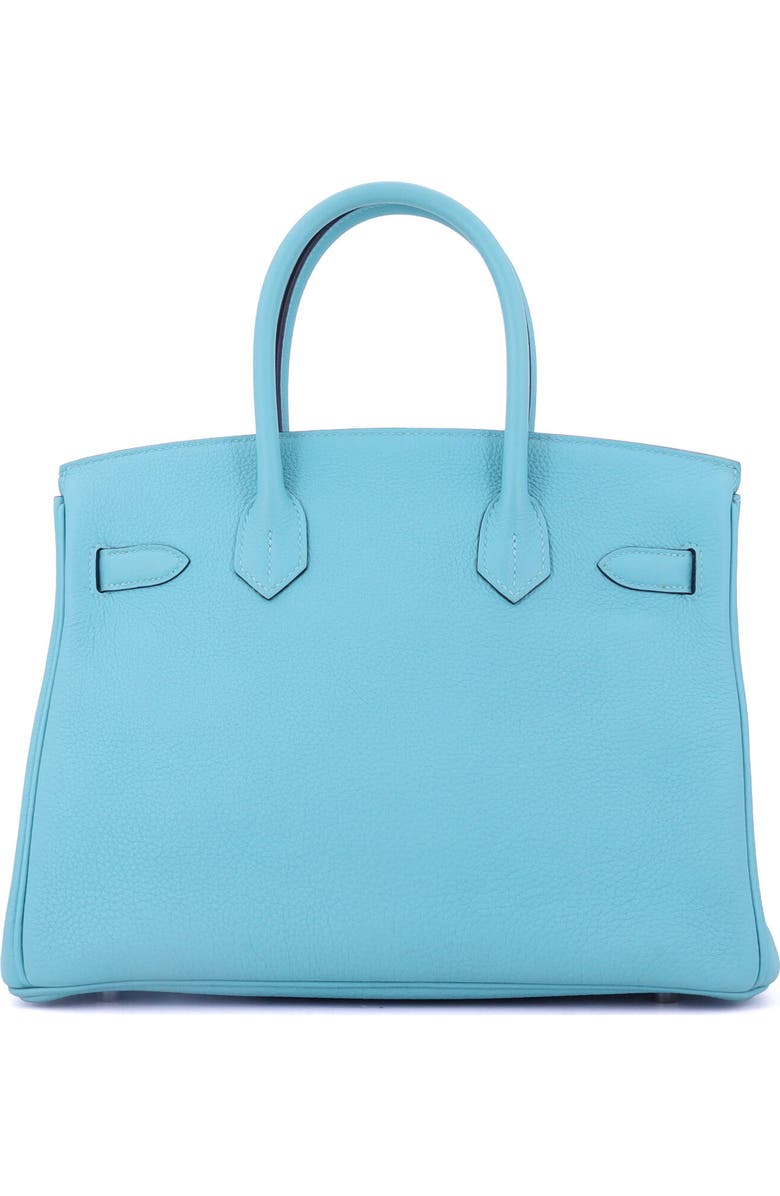 Pre-Owned Hermes Birkin Handbag Blue Togo with Palladium Hardware 30, Alternate, color, Bleu Du Nord