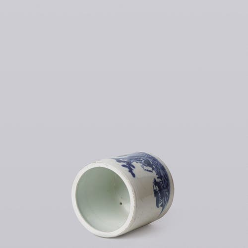 Cobalt Guild Tiny Porcelain Shepherd Cachepot