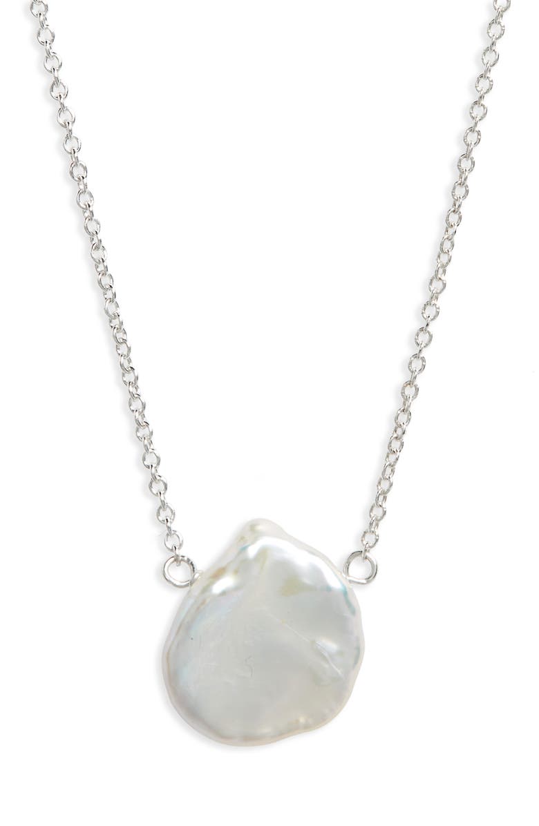 Dogeared Reminder - One in a Million Keshi Pearl Pendant Necklace, Alternate, color, 