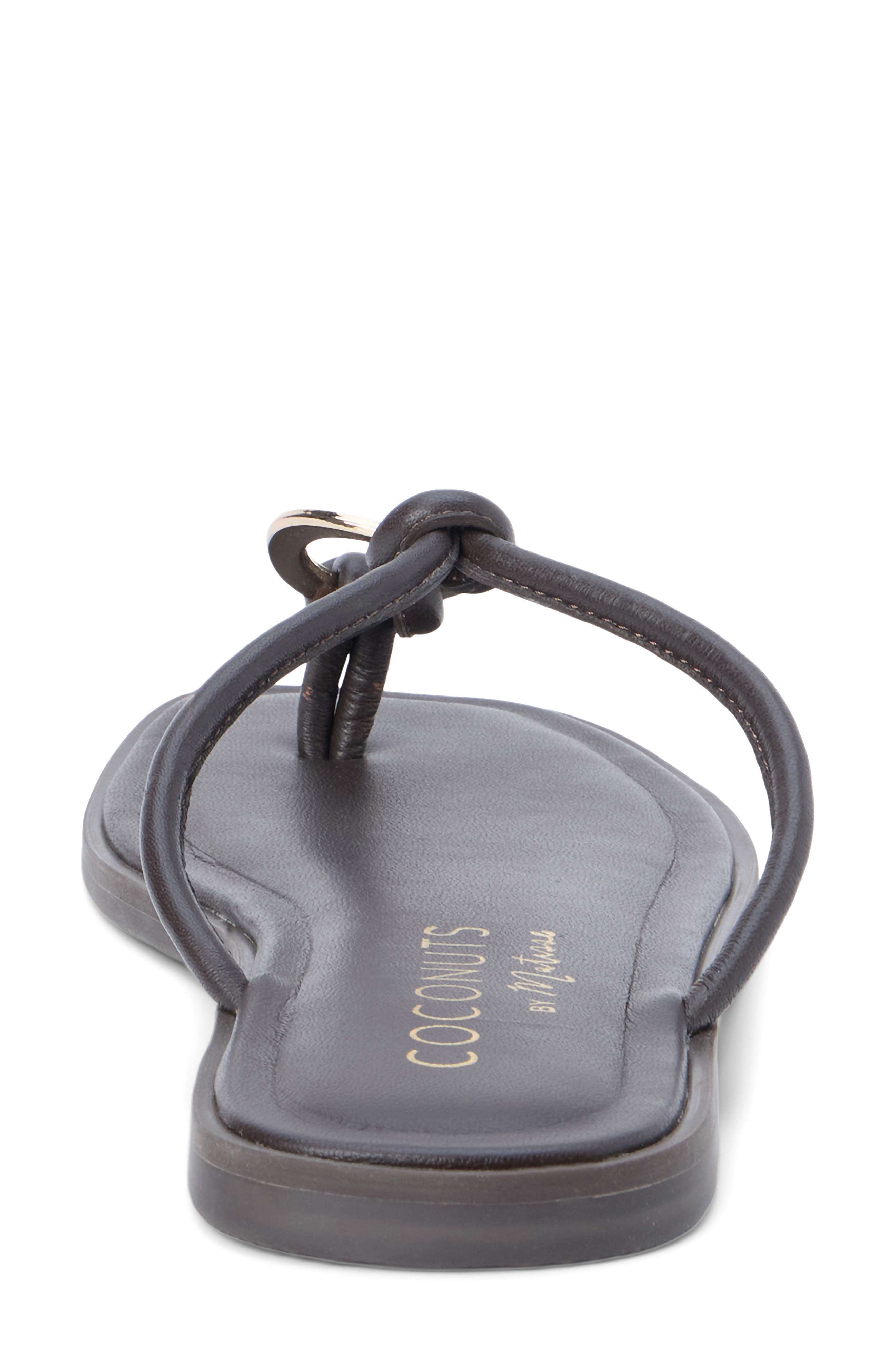 Coconuts by Matisse Mission Flip Flop, Alternate, color, Dark Brown Leather