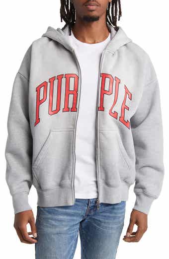 PURPLE BRAND Oversize Heavyweight Fleece Zip Hoodie