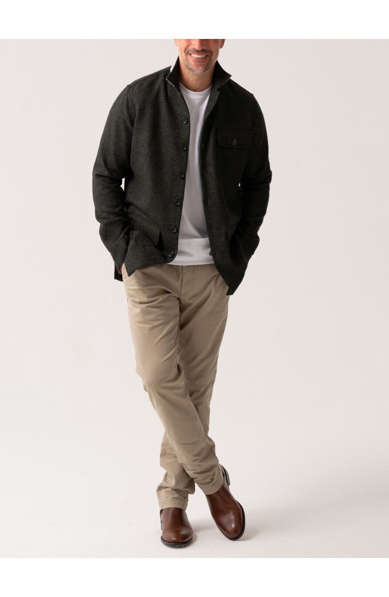 Koy Clothing Long Sleeve Wool Shirt-Jacket, Alternate, color, Artillery Green