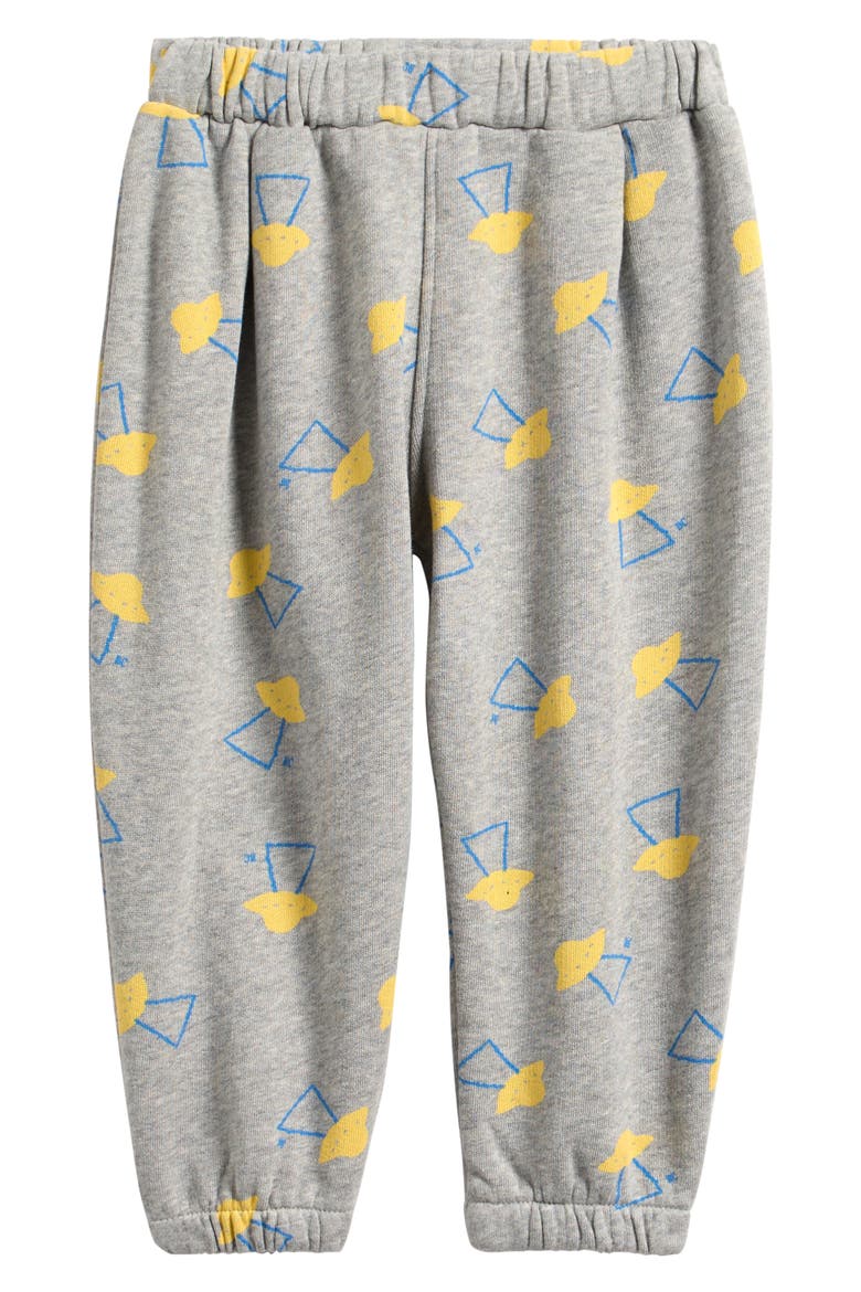 Pixel Abduction Organic Cotton Joggers, Main, color, LIGHT HEATHER GREY