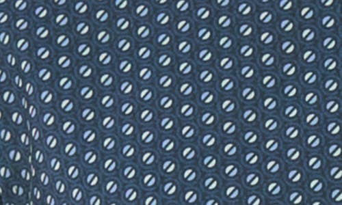7 Diamonds Shane Dot Print Performance Button-up Shirt In Navy