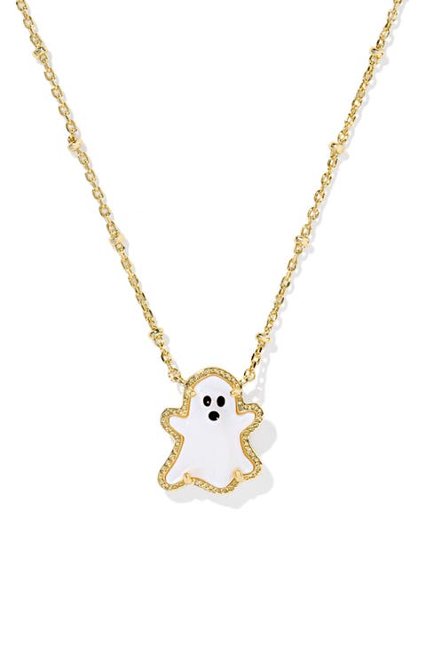 Reversible Ghost Pendant Necklace