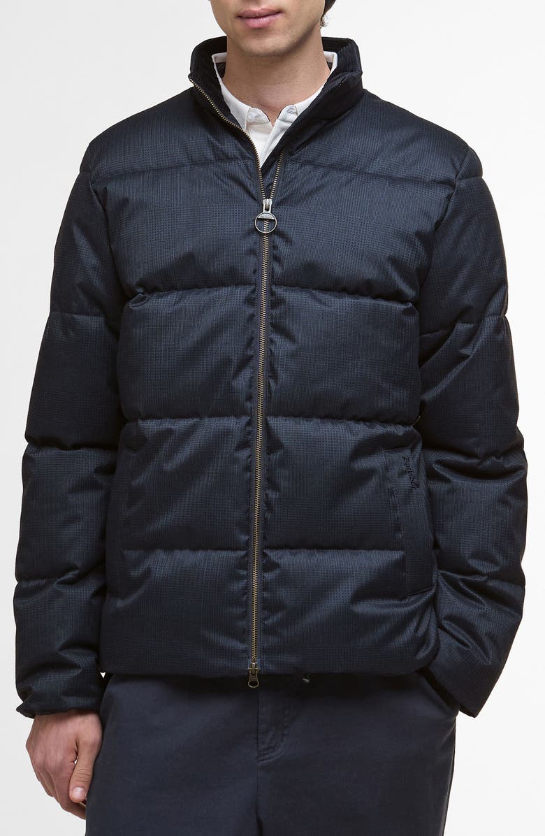 Barbour Northwood Puffer Jacket, Main, color, Navy