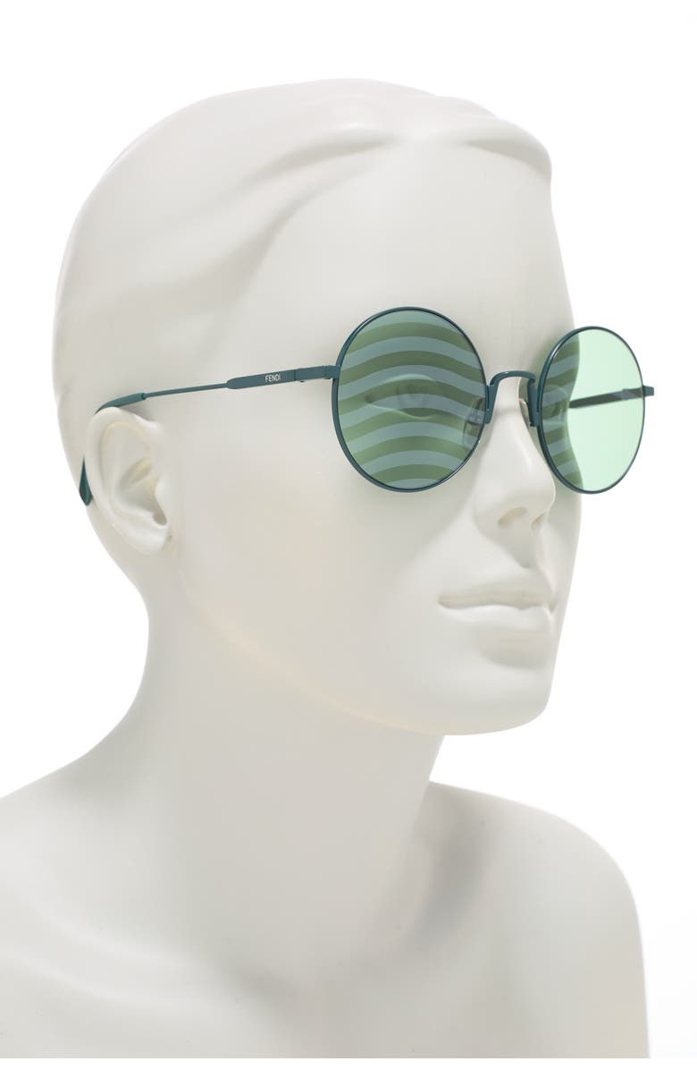 Fendi 53mm Round Sunglasses, Alternate, color,