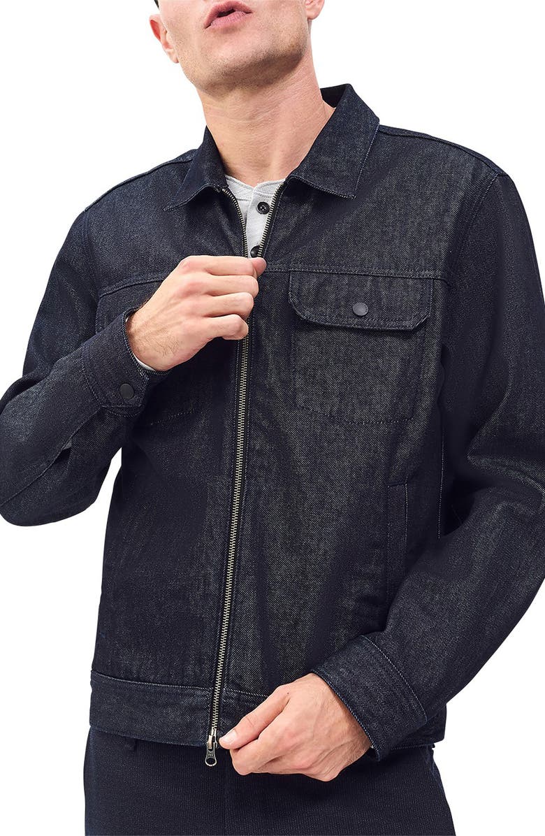rag & bone Beau Denim Trucker Jacket, Alternate, color, Resin Rinse