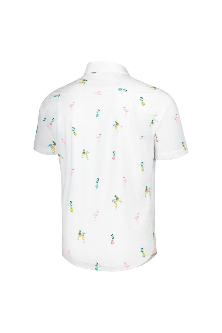 Men's Tommy Bahama White Buffalo Bills Nova Wave Flocktail Button-Up Shirt, Alternate, color, White
