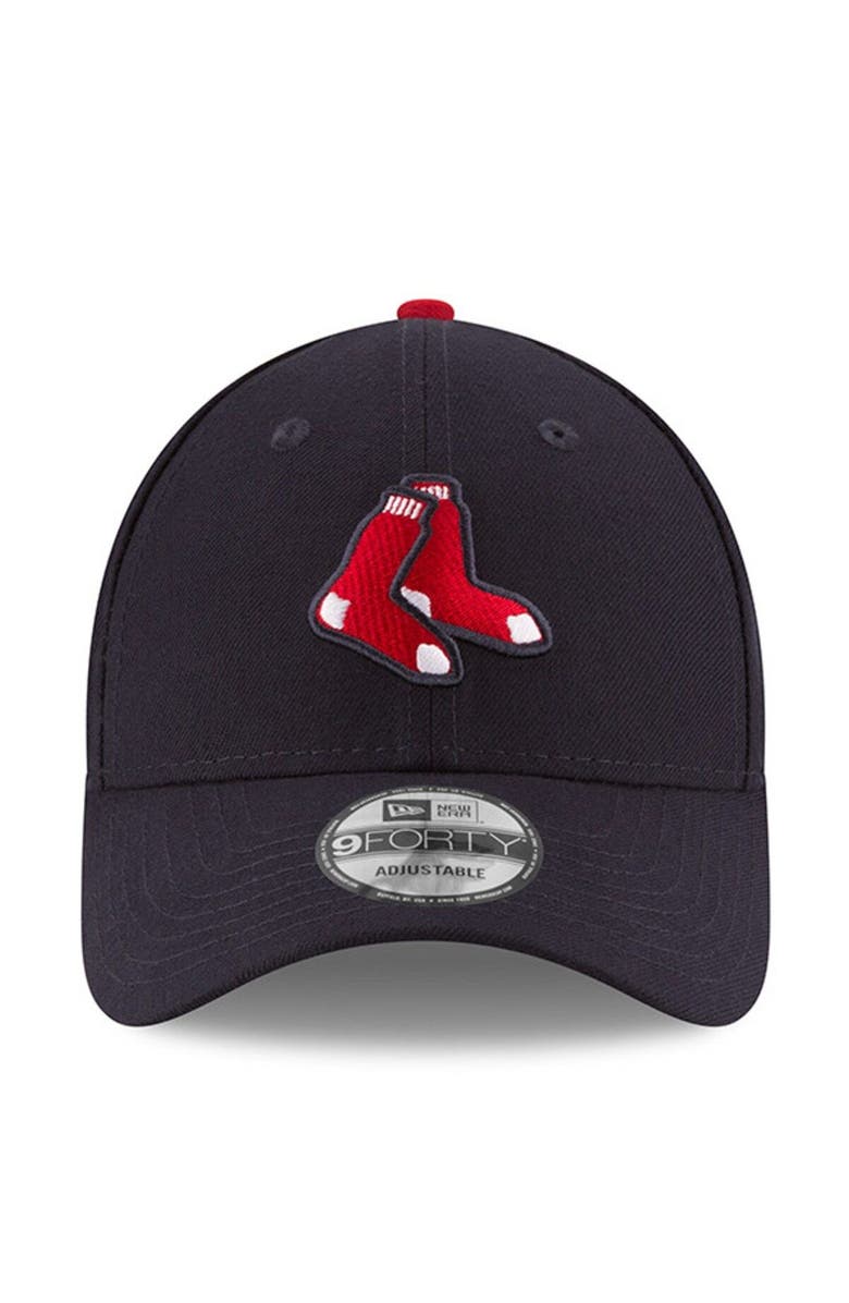 New Era Men's New Era Navy Boston Red Sox League Logo 9FORTY Adjustable Hat, Alternate, color, 