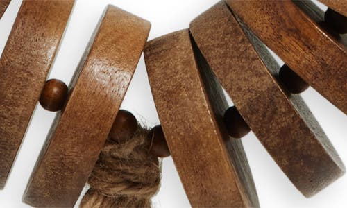 Next Wood Beads In Brown