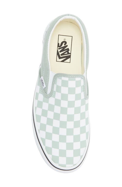 Vans Classic Slip-on Sneakers Color Theory Checkerboard Grey In Gray