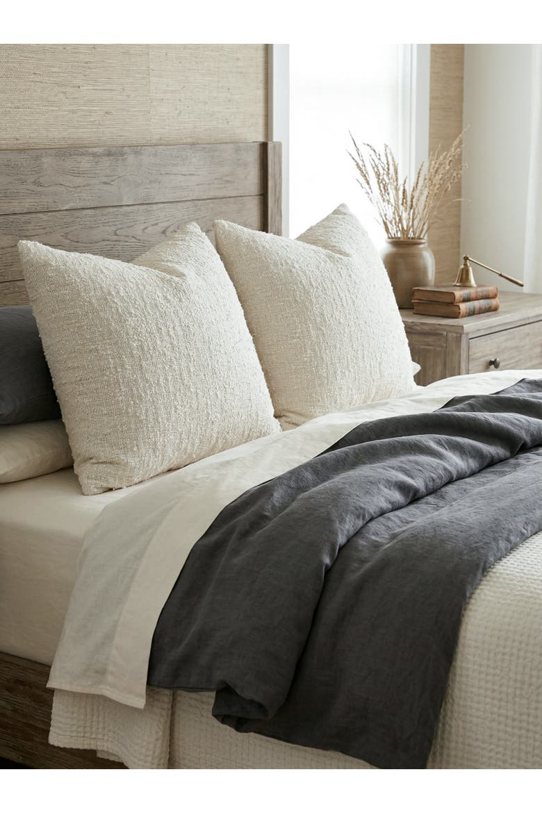 Cozy Cotton Boucle Pillow Cover Only, Alternate, color, Ivory