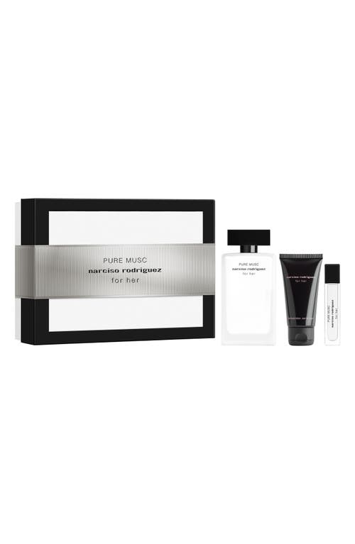 Narciso Rodriguez For Her Pure Musc Eau De Parfum Set In Transparent