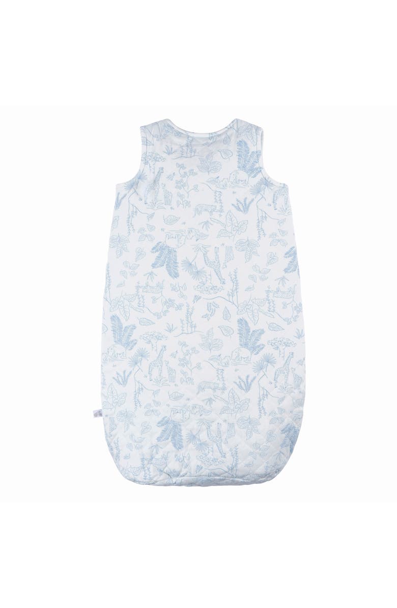 Just Born Blue Sleeveless Wearable Blanket, Alternate, color, Giraffe
