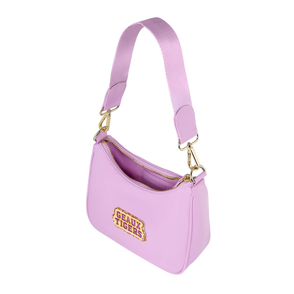 Stoney Clover Lane Stoney Clover LSU Tigers Curved Crossbody Bag, Alternate, color, 