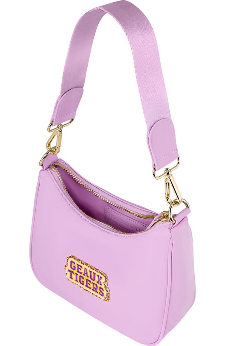 Stoney Clover Lane Stoney Clover LSU Tigers Curved Crossbody Bag, Alternate, color,
