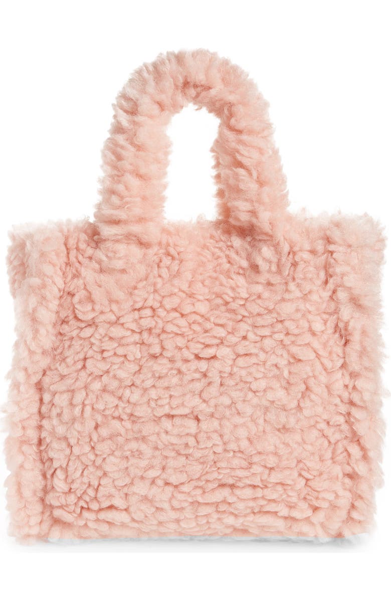 Stand Studio Medium Lolita Faux Sherling Tote, Main, color,