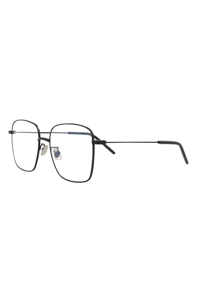 Saint Laurent Novelty 54mm Square Optical Glasses, Alternate, color,