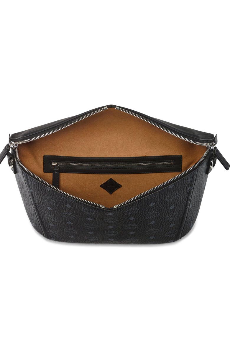 MCM Medium Diamant 3D Crossbody in Visetos Leather Mix, Alternate, color, Bk