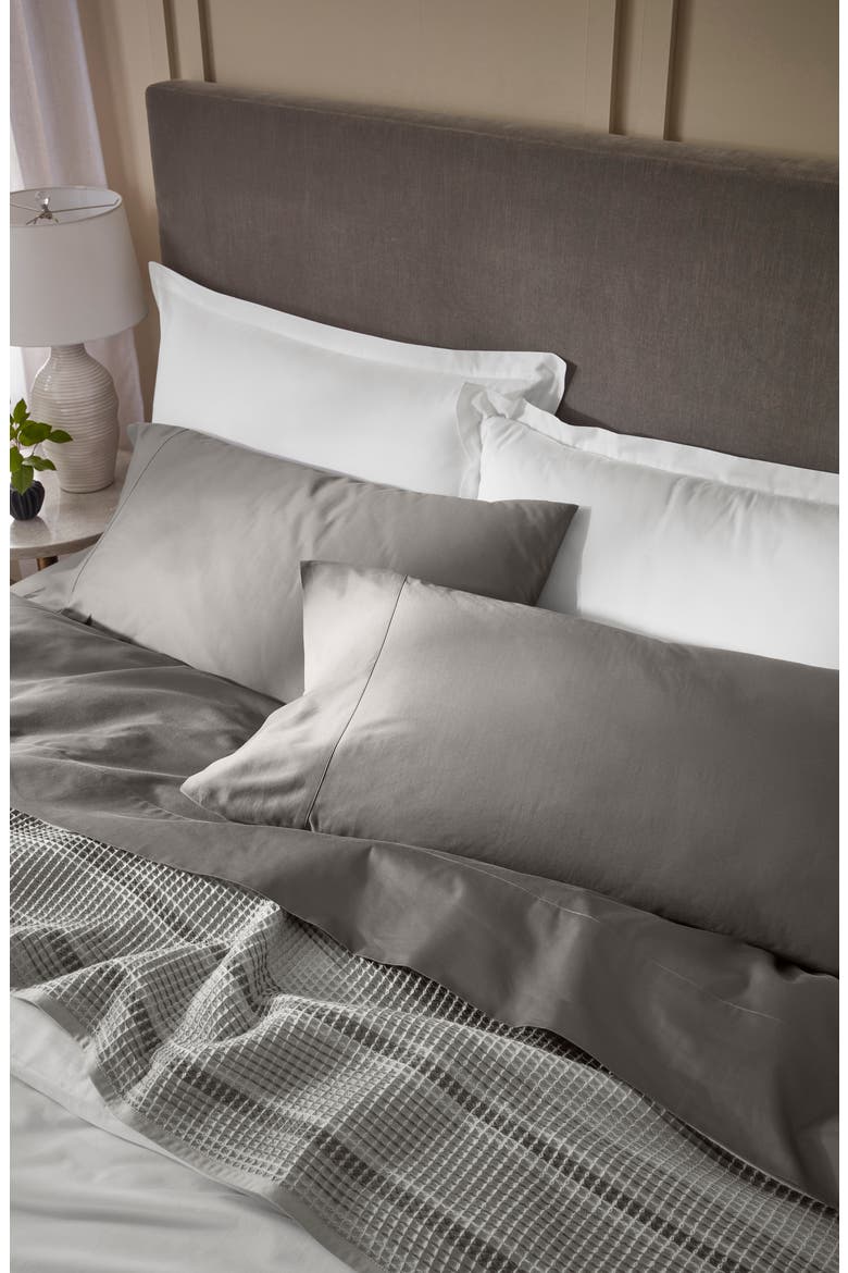 Signature Hemmed Sheet Set, Alternate, color, STONE