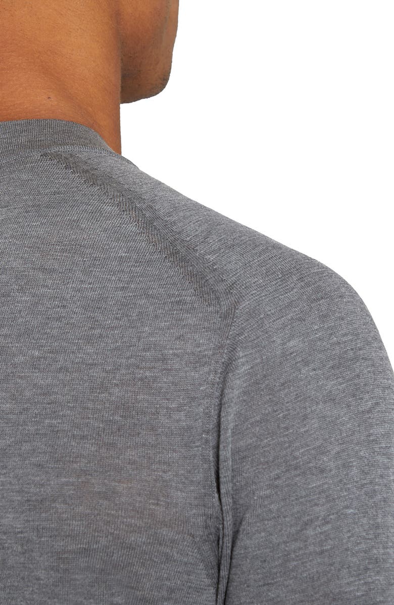 Jack Victor Victoria Cotton & Silk T-Shirt, Alternate, color, Light Grey