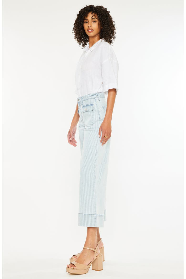 Jace High Rise Crop Wide Leg Jeans, Alternate, color, Light Wash