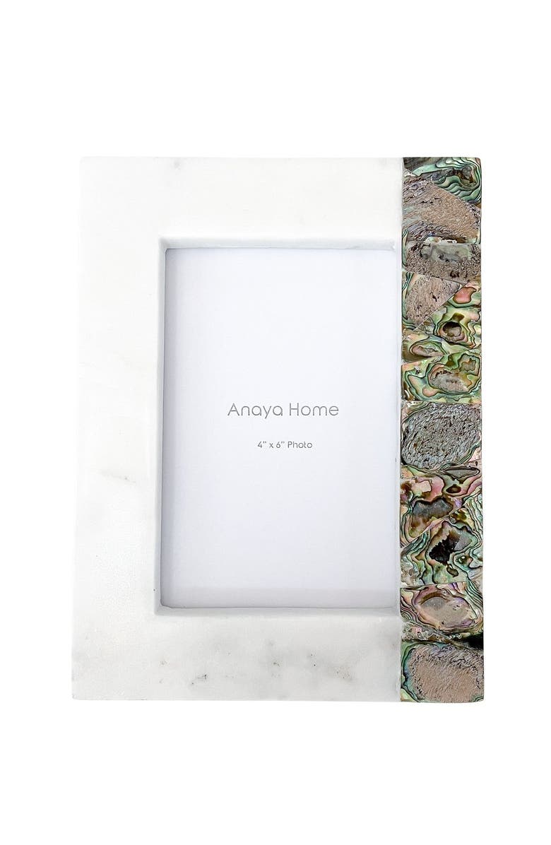 Anaya Rainbow Pearl Marble Picture Frames, Main, color,