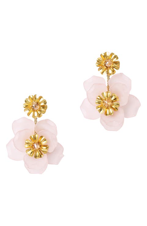 Yuka Flower Drop Earrings