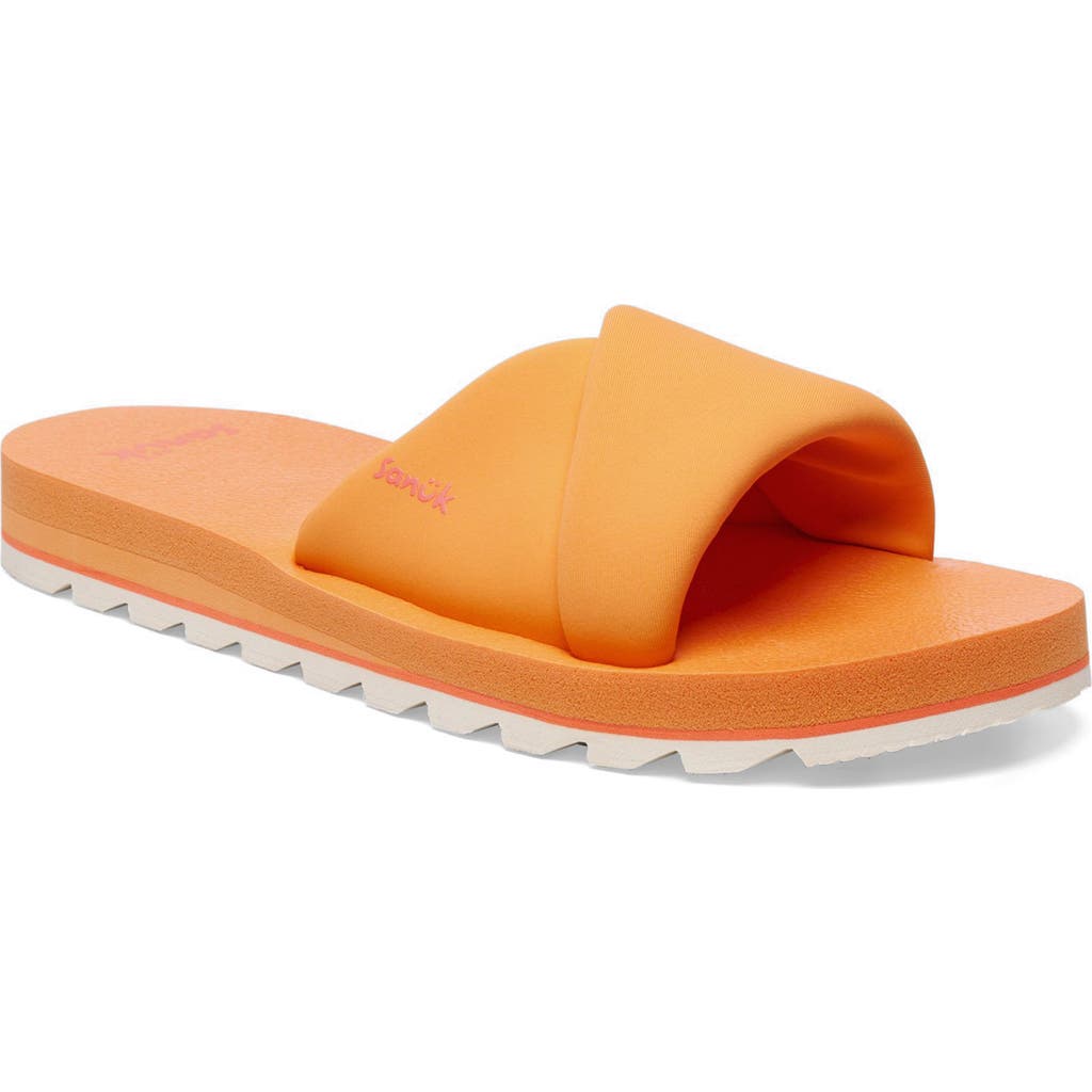 Sanuk Yoga Slide Sandal in Papaya at Nordstrom, Size 9