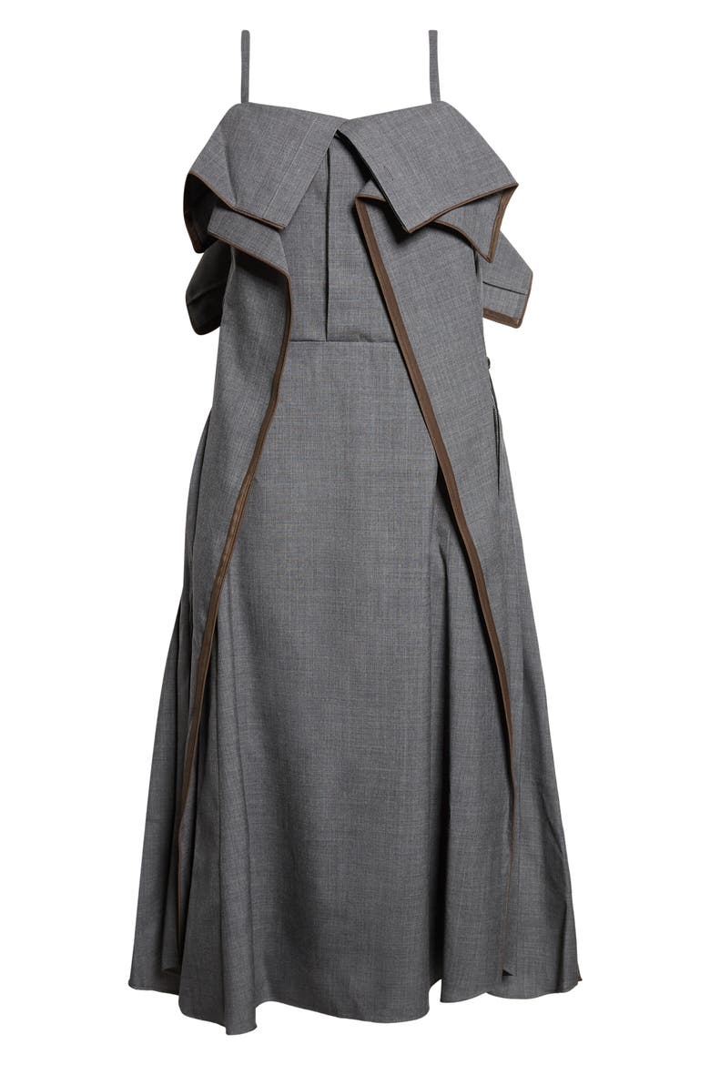 Suiting Midi Dress, Alternate, color, GRAY