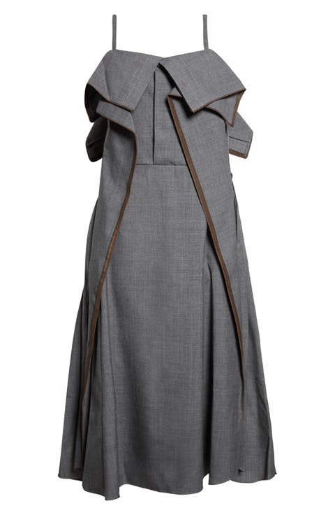 Suiting Midi Dress