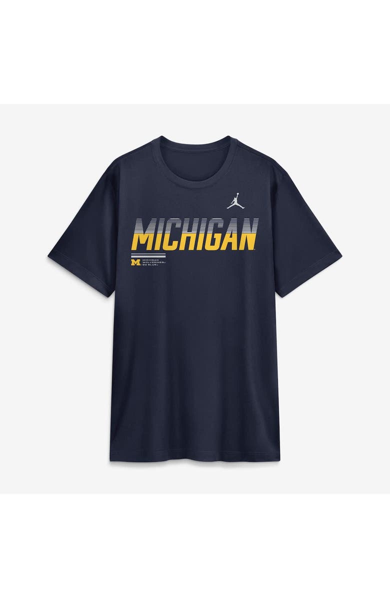 Jordan Brand Men's Jordan Brand Navy Michigan Wolverines Sideline Legend Dri-FIT T-Shirt, Alternate, color, Navy