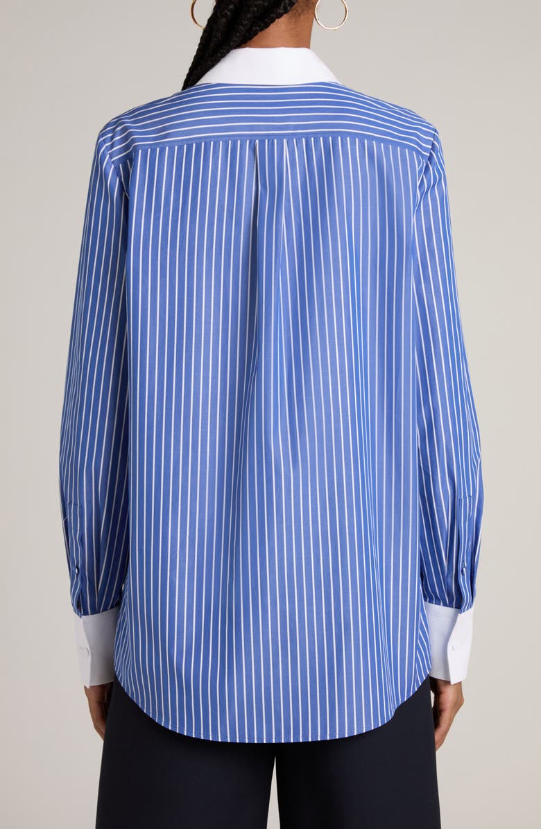 Valentino Garavani Beaded Stripe Oversize Shirt, Alternate, color, 