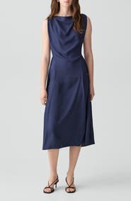 Theory Boat Neck Midi Dress
