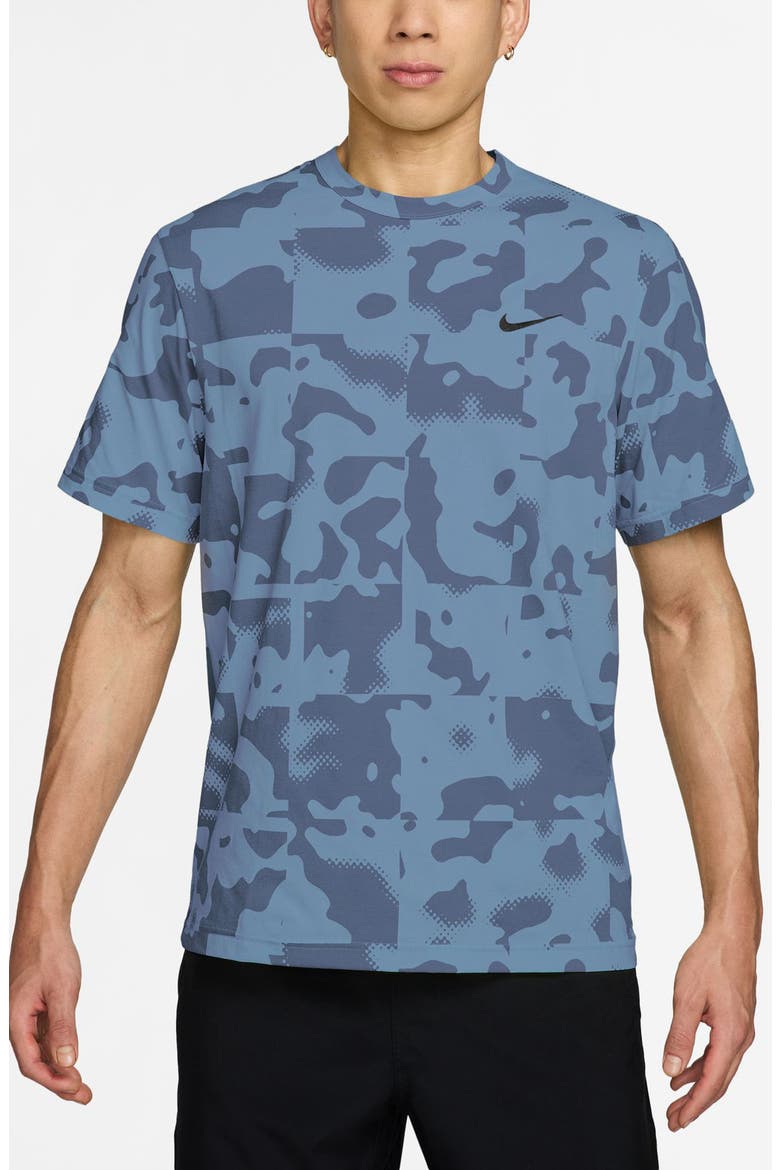 Dri-FIT Hyverse Short Sleeve Active T-Shirt, Main, color, WORK BLUE/ DIFFUSED BLUE