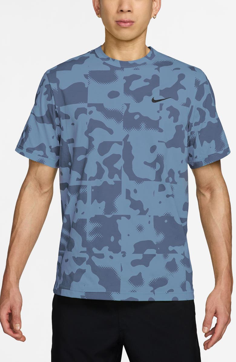 Nike Dri-FIT Hyverse Short Sleeve Active T-Shirt, Main, color, Work Blue/ Diffused Blue