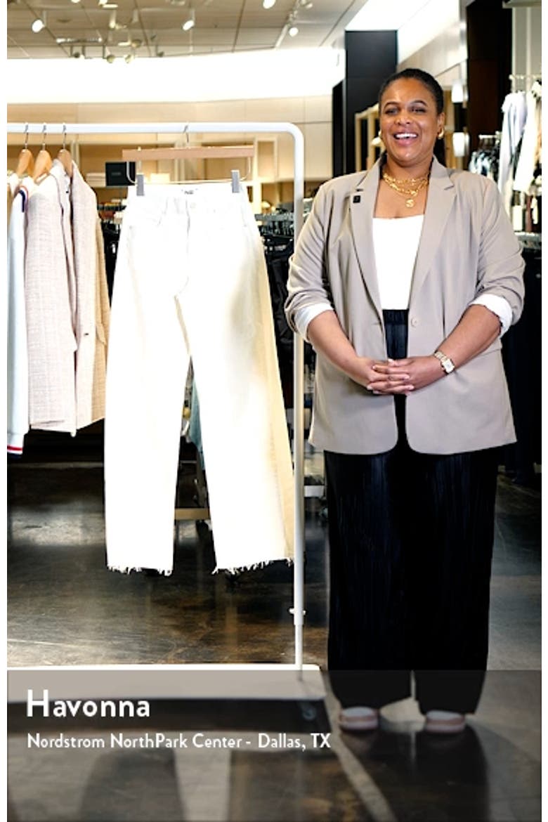 Anessa Raw Hem High Waist Wide Leg Jeans video