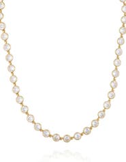 Vince Camuto Cubic Zirconia Bezel Necklace