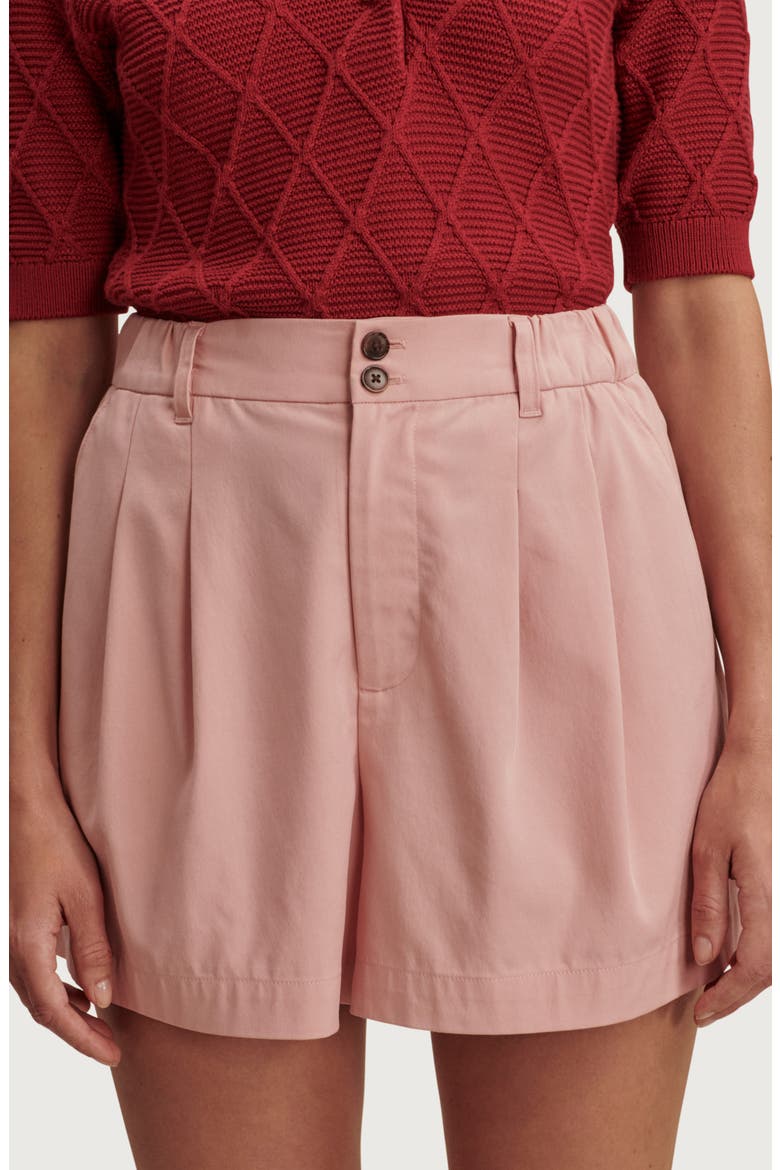 Tansy Woven Shorts, Alternate, color, MELLOW ROSE