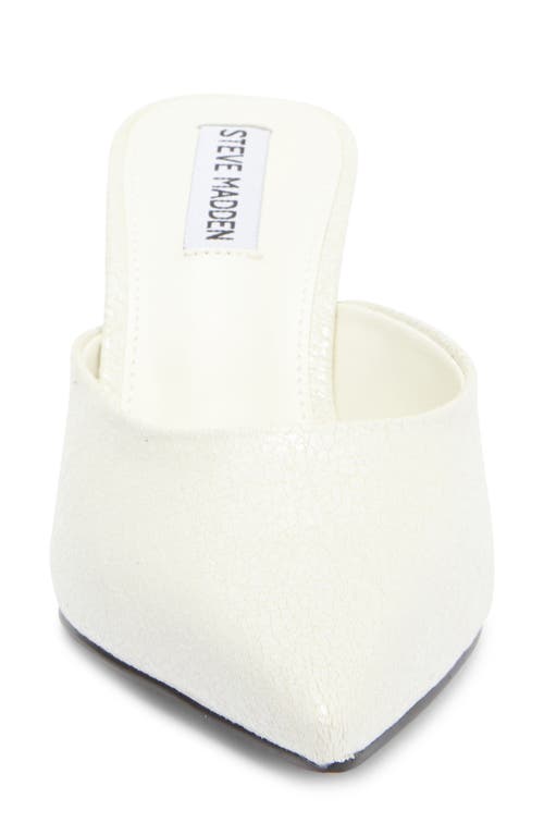 Steve Madden Emmie Pointed Toe Mule In White