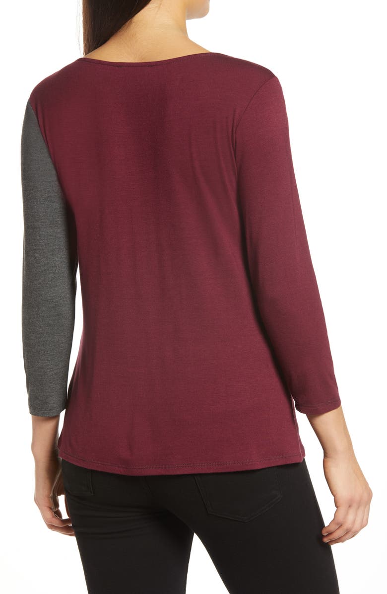 Loveappella Colorblock Top, Alternate, color, 