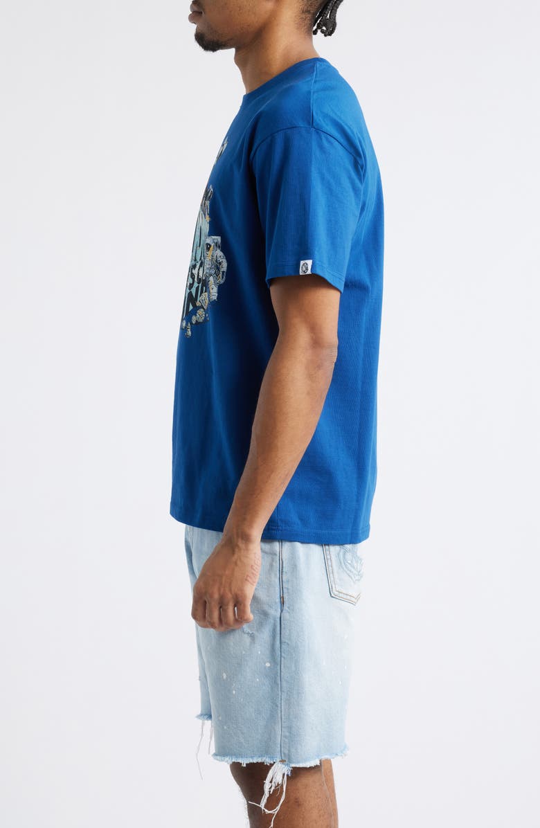 Billionaire Boys Club BB Diamond Wall Graphic T-Shirt, Alternate, color, Navy Peony