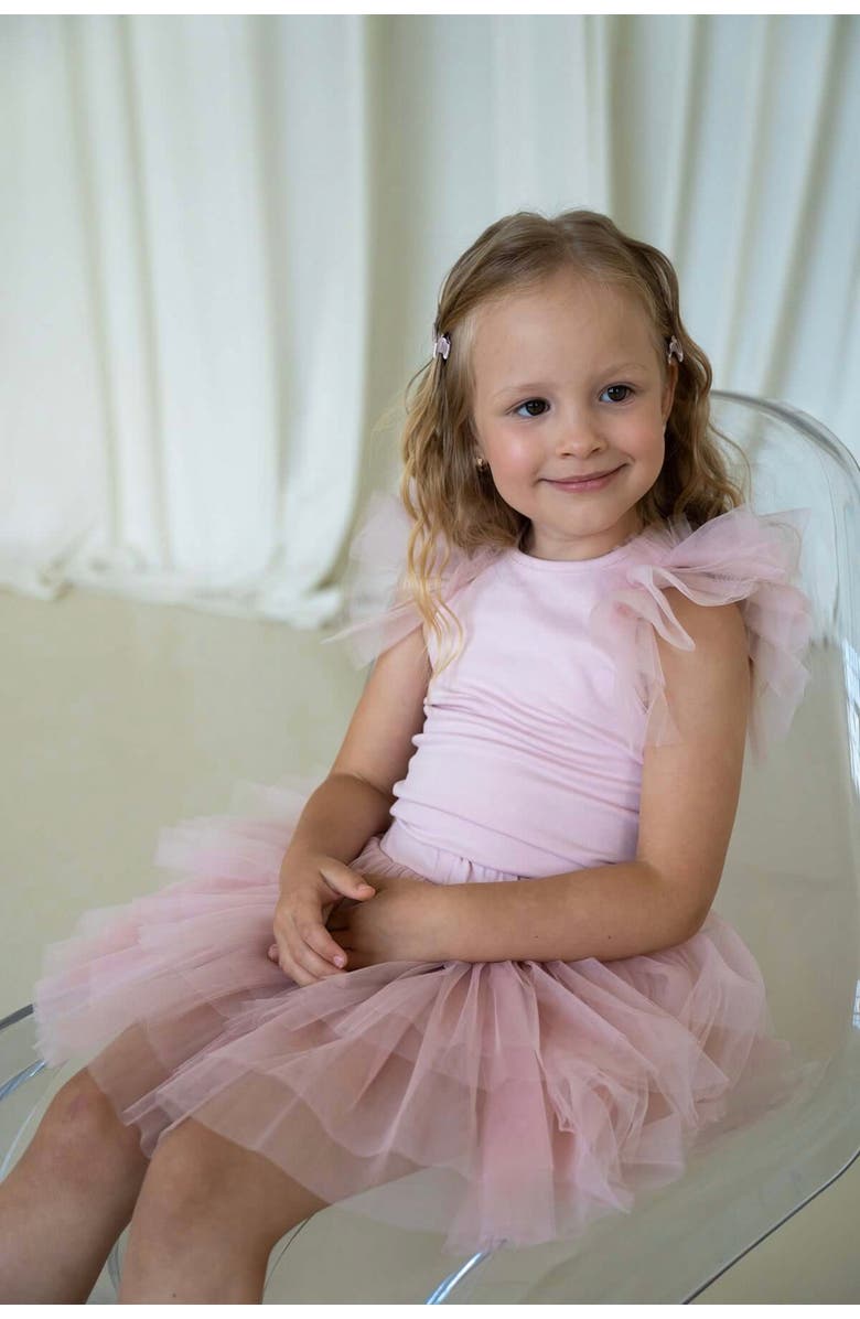 Mini Celebrities Mist Tutu Set, Alternate, color, Soft Pink