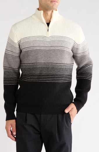 Mock Neck Quarter Zip Sweater