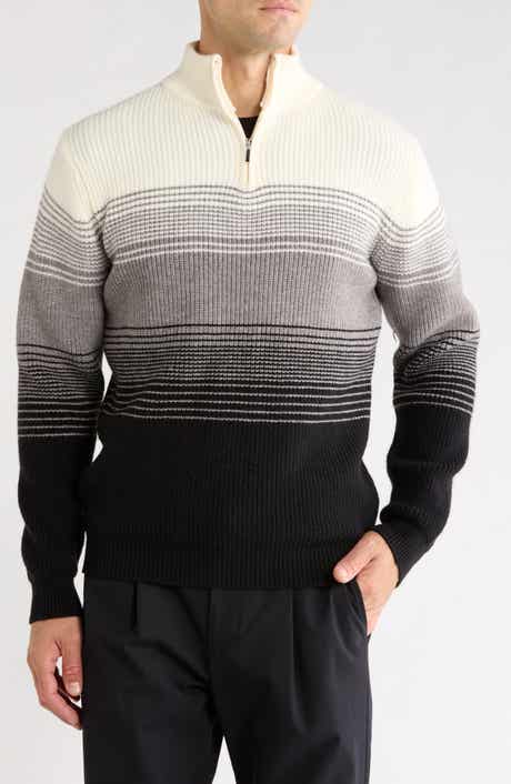 Mock Neck Quarter Zip Sweater